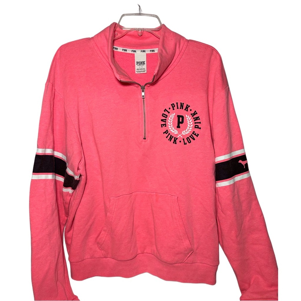 PINK Victoria's Secret Bright Pink Zip-Up
